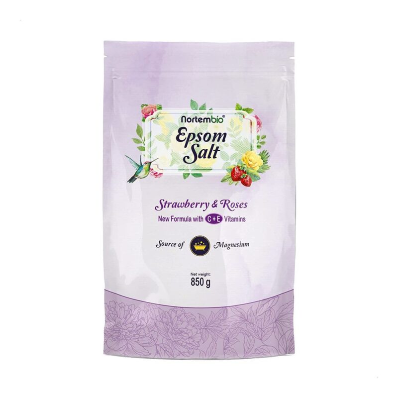 Sal De Epsom G Fragancia Fresa Y Rosas Magnesio Natural Sal