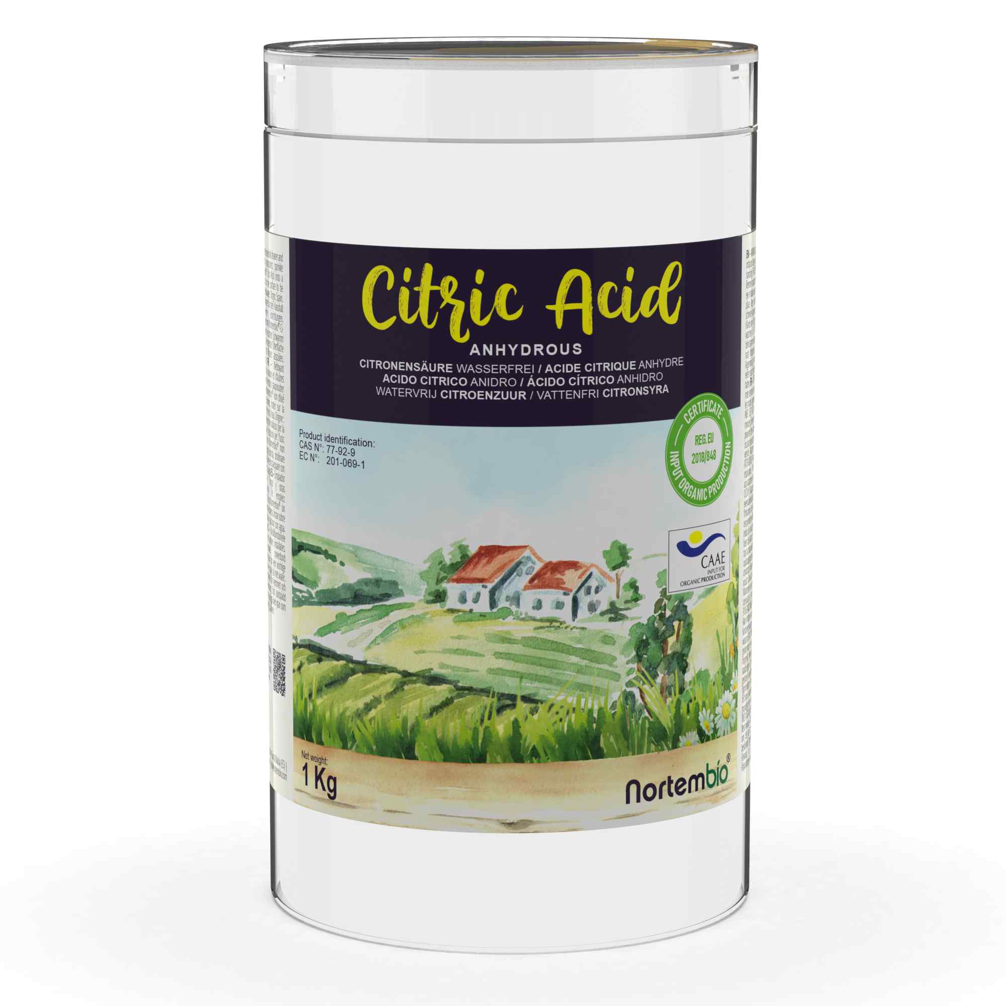 ACQ1.454 Ácido Cítrico 1 kg. Ácido Cítrico Anhidro en Polvo. Insumo 100% Puro. Limpiador Multiusos. E-Book Incluido.
