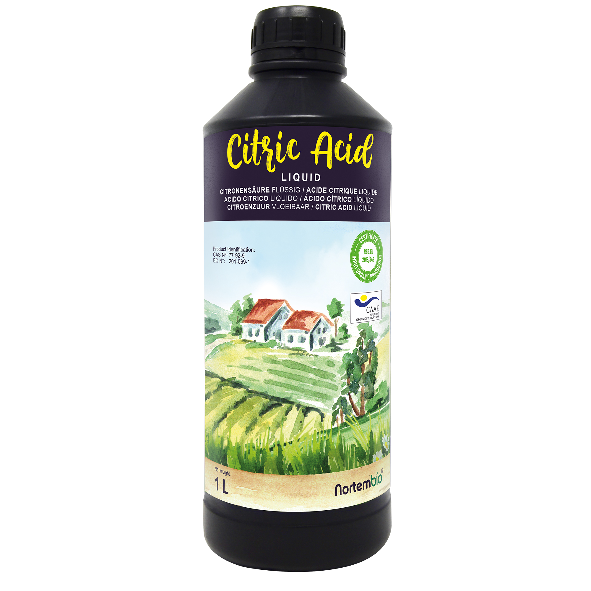 ACQL1 Ácido Cítrico 1 L. Cítrico Anhidro Líquido Concentrado. Insumo 100% Puro.