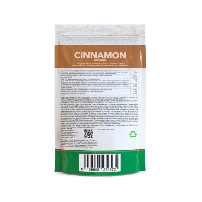 Información nutricional Canela Cassia