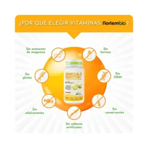 Beneficios de los complementos alimenticios de Omega 3 Vegano con Aceite de Algas y vitamina E de Nortembio