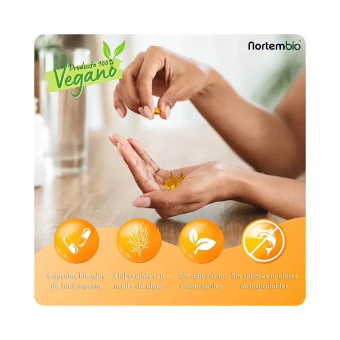 Omega 3 vegano con Aceite de Algas