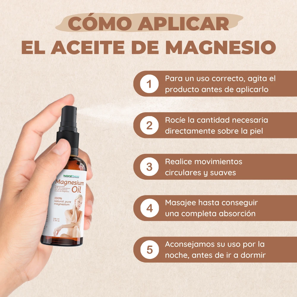 Aceite de Magnesio Puro Spray 100 ml - Natural Pharma Labs